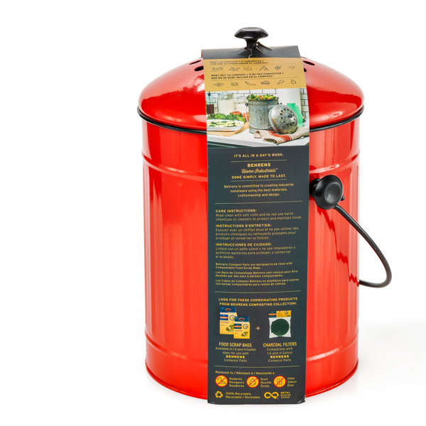 Behrens Compost Pail, 1.5 Gallon & Reviews Wayfair